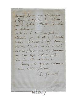 Charles GOUNOD / Signed autograph letter / Faust / Opera / Music / Goethe