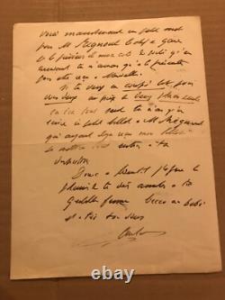 Charles Garnier, architect of the Paris Opera, signed autograph letter, undated