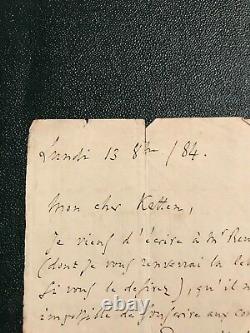 Charles Gounod Autograph Letter Signed At Léopold Ketten 1884