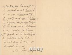 Charles Gounod signed autograph letter execution of Redemption music