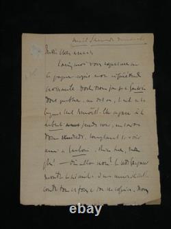 Charles Maurras Long Letter Autographed Signed 7pp