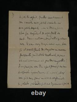 Charles Maurras Long Letter Autographed Signed 7pp