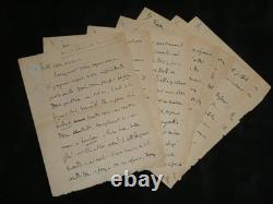 Charles Maurras: Long signed handwritten letter, 7 pages