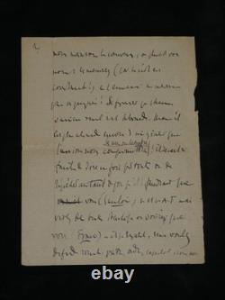 Charles Maurras: Long signed handwritten letter, 7 pages