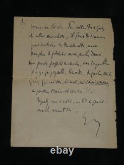 Charles Maurras: Long signed handwritten letter, 7 pages