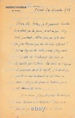 Charles Nicolle Autographed Letter Signed to Léon Daudet