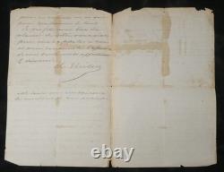 Charles Thélin Autograph letter signed by Napoleon III to Wilhelmshöhe 1870