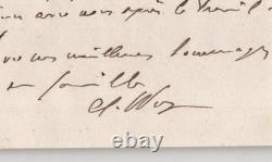 Charles Wagner Pasteur Autographed Letter Signed Hearth of the Soul 1918