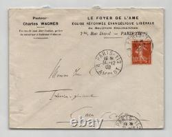 Charles Wagner Pasteur Autographed Letter Signed to Mr. Cousin 1908