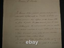 Charles de Choiseul-Praslin - Autographed letter signed to Chancellor Dambray, 1826