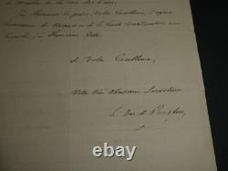 Charles de Choiseul-Praslin - Autographed letter signed to Chancellor Dambray, 1826