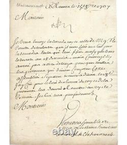 Chateau-renault François, Sailor. Signed Letter (g 1154)