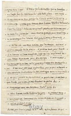 Chateaubriand Joseph Joubert / Autograph signed letter / Journey to the Orient
