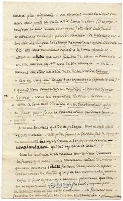 Chateaubriand Joseph Joubert / Autograph signed letter / Journey to the Orient