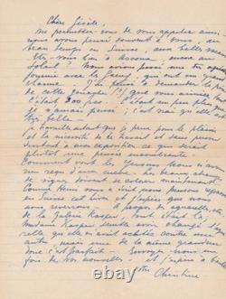 Christine BOUMEESTER Henri GOETZ signed autograph letters