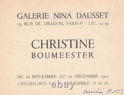 Christine BOUMEESTER Henri GOETZ signed autograph letters