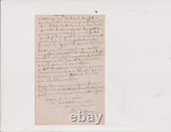 Circa 1875. Edmond Delannoy. Theater. Signed autograph letter. Offenbach. Text+