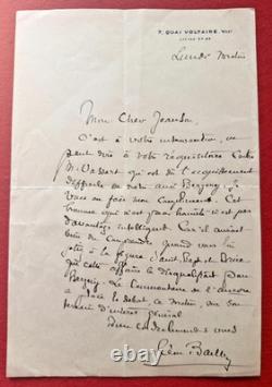 Cl29-Signed Autograph Letter-Léon Bailby-Journalist