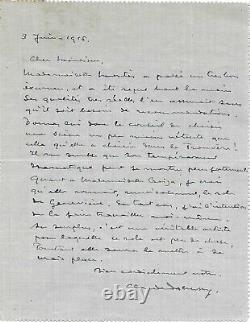 Claude Debussy Autograph Letter Signed Opera Pelléas Et Mélisandre