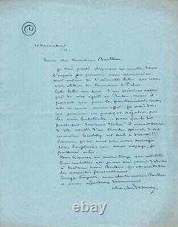 Claude Debussy Signed Autograph Letter. His Music For Russian Ballets
