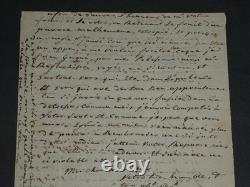 Claude François Beaulieu Autograph letter signed Debt & pension USA 1820