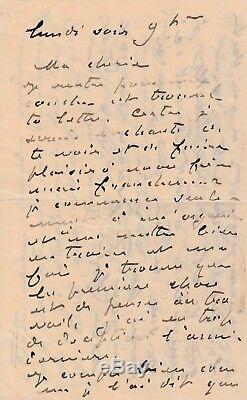 Claude Monet Autograph Letter Signed On Rouen Cathedrals