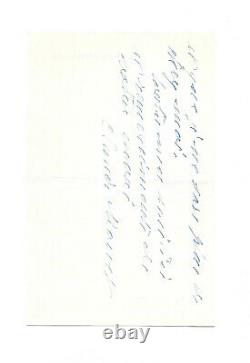 Claude Monet Signed Autograph Letter