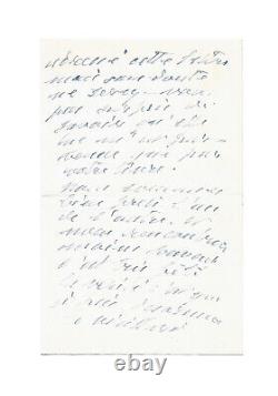 Claude Monet / Signed Autograph Letter / Painting / Vision Problems And Health