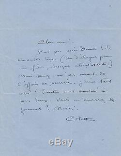 Colette Autograph Letter Signed Tired Of Working Too Much