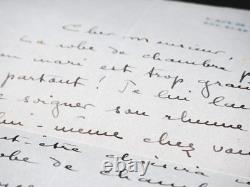 Colette handwritten signed letter to Georges Berger