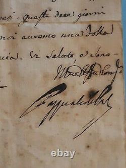 Collection Corse Ancienne Document Letter Signee Autographe Pasquale Paoli