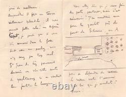 Commander Pierre Loti pulls out the cannon! Autographed letter signed Regattas