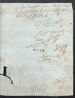 Committee Of Public Hi Signed Handwritten Letter Sieyes, Boissy, Merlin. 1794