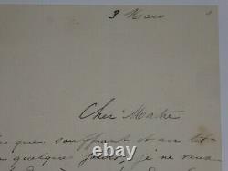 Coquard Arthur Autography Letter Signed To César Franck