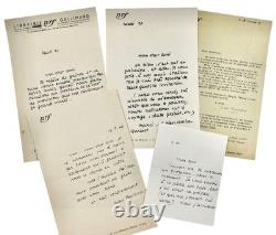 Correspondence of Jean Paulhan, set of 5 autograph letters signed, NRF Gallimard
