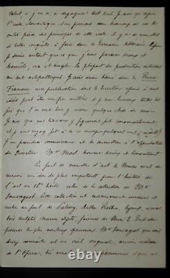 Count Clement De Ris Autographed Letter Signed, Palace of the Louvre, 1856