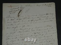 Count Joseph Lagrange Autographed Letter Signed to Mr. Chevrier, Notary