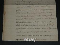 Count of Toulouse de Bourbon Letter with Signed Autograph Annotation 1703