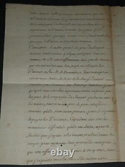 Count of Toulouse de Bourbon Letter with Signed Autograph Annotation 1703