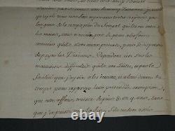 Count of Toulouse de Bourbon Letter with Signed Autograph Annotation 1703