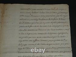 Count of Toulouse de Bourbon Letter with Signed Autograph Annotation 1703