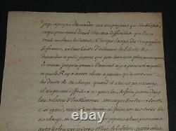 Count of Toulouse de Bourbon Letter with Signed Autograph Annotation 1703