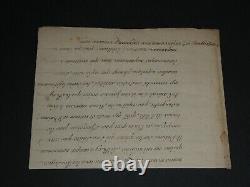 Count of Toulouse de Bourbon Letter with Signed Autograph Annotation 1703