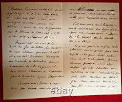 Cr12-Signed Autograph Letter-Paul Margueritte-Chauchard Prize-1898