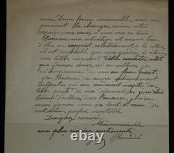 Curious signed autograph letter: Admirer of Mistinguett & Invention 1925
