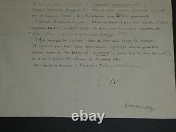 Curnonsky Letter Autograph Signed 1934 Prince Of The Gastronomy Of Meymac