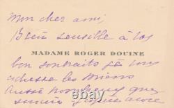 Cyprienne DUBERNET HERIOT DOUINE 2 signed autograph cards