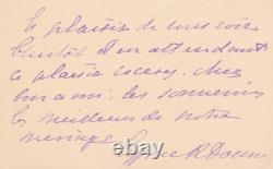 Cyprienne DUBERNET HERIOT DOUINE 2 signed autograph cards