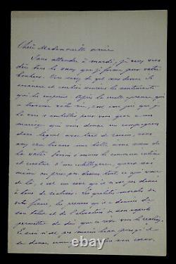 DAUDET Ernest SIGNED AUTOGRAPH LETTER