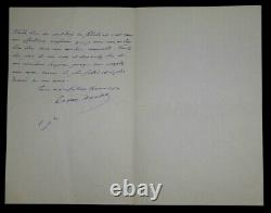 DAUDET Ernest SIGNED AUTOGRAPH LETTER